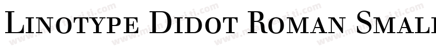 Linotype Didot Roman Small Caps & Oldstyle Figures字体转换